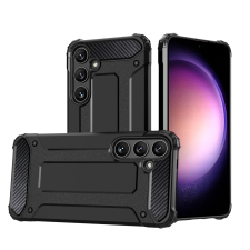 Hurtel Hybrid Armor tok Samsung Galaxy S24 FE - fekete tok és táska