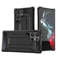 Hurtel Hybrid Armor tok Samsung Galaxy S25 Ultra - fekete tok és táska