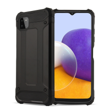 Hurtel hybrid Armor tok Tough ütésálló tok Samsung Galaxy A22 5G fekete tok és táska