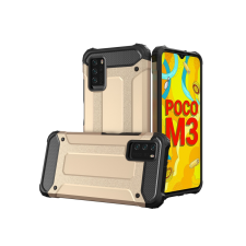Hurtel hybrid Armor tok ütésálló tok Xiaomi Redmi Note 10 5G / poco m3 pro arany tok és táska