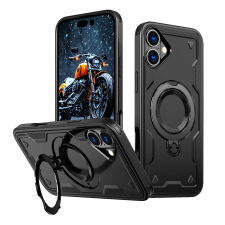 Hurtel Hybrid Armor Trendy MagSafe-kompatibilis tok iPhone 16 Plus - fekete tok és táska