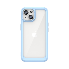 Hurtel iPhone 15 Plus Outer Space megerősített tok Rugalmas kerettel - Kék tok és táska