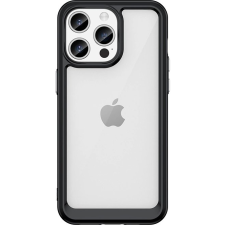 Hurtel iPhone 15 Pro Max Outer Space Megerősített Tok Rugalmas Kerettel - Fekete (9145576279694) tok és táska