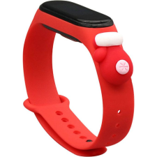 Hurtel Karácsonyi Csereszíj Xiaomi Mi Band 4/Mi Band 3 Piros - Kesztyű (9145576220863) okosóra kellék