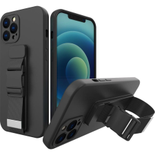 Hurtel Kötél Tok Gel Tpu Légzsák Telefontok iPhone 13 Pro Max Fekete (9145576218259) tok és táska
