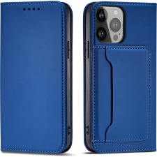 Hurtel Mágneses Kártyatartós Tok iPhone 14 Plus Flip Cover Pénztárca Állvány Kék (187761843) tok és táska