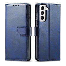 Hurtel Mágneses tok Elegáns telefontok Flip tok Samsung Galaxy S22 + (S22 Plus) kék tok és táska