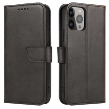 Hurtel Mágneses tok Nokia X30 flip cover pénztárca állvány fekete tok és táska