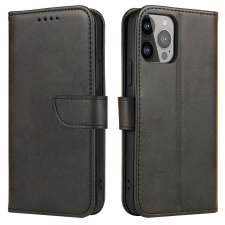 Hurtel Mágneses tok Oppo A17 flip cover pénztárca állvány fekete tok és táska