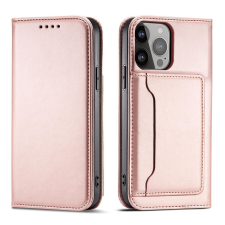Hurtel Magnet Card Case Samsung Galaxy S23+ mágneses flipes tok pénztárcával, állvánnyal, rózsaszín tok és táska