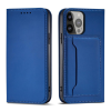 Hurtel Magnet Card Case tok iPhone 13 Pro Max tok kártya tárca kártyatartó Kék