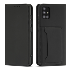 Hurtel Magnet Card Case tok Samsung Galaxy A13 5G tok pénztárca kártyatartó fekete tok és táska