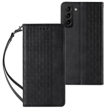 Hurtel Magnet Strap Case Samsung Galaxy A23 5G Flip Wallet Mini Lanyard Állvány Fekete tok és táska