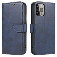 Hurtel Magnet tok elegáns flipes kihajtható tok kitámasztóval iPhone 13 Pro Max kék tok és táska