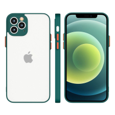 Hurtel Milky Case szilikon rugalmas, áttetsző tok Samsung Galaxy A22 4G sötétzöld tok és táska