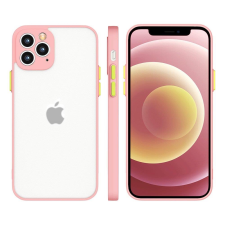 Hurtel Milky tok szilikon rugalmas áttetsző tok iPhone 11 Pro Pink tok és táska