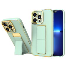 Hurtel New Kickstand tok iPhone 12 Pro tok állvánnyal zöld színű tok és táska