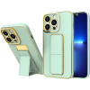 Hurtel New Kickstand Tok iPhone 13 Pro Készülékhez Állvánnyal Zöld Színben (187753665)