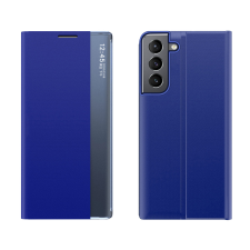 Hurtel New Sleep Case tok Samsung Galaxy S23+ tok flip stand kék tok és táska
