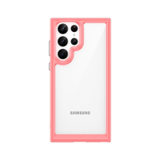Hurtel Outer Space tok Samsung Galaxy S22 Ultra kemény borítás géltok Piros tok és táska