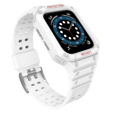 Hurtel Protect Strap Band Apple Watch 7 / SE (41/40 / 38mm) csereszíj fehér okosóra kellék