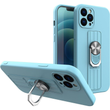 Hurtel Ring Tok Szilikon Tok iPhone 11 Pro Max Világoskék (9145576214138) tok és táska