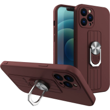 Hurtel Ring Tok Szilikon Tok iPhone 12 Pro Max Barna (9145576214480) tok és táska