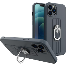 Hurtel Ring Tok Szilikon Tok iPhone 12 Pro Sötétkékhez (9145576214374) tok és táska