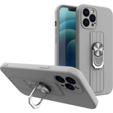 Hurtel Ring Tok Szilikon Tok Samsung Galaxy A42 5G Ezüst (9145576215203) tok és táska