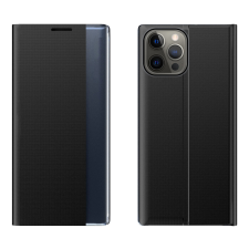Hurtel SLEEP tok flipes kihajtható tok Smart Window iPhone 13 Pro fekete tok és táska