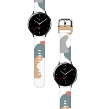 Hurtel Strap Moro Csereszíj Samsung Galaxy Watch 46mm csereszíj camo fekete (2) tok okosóra kellék
