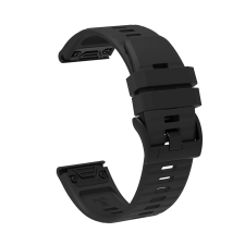 Hurtel Szilikon csereszíj Garmin Fenix 3/5X/6X/7X Pro - fekete okosóra kellék