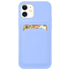 Hurtel Szilikon tok bankkártyatartóval Samsung Galaxy A42 5G lila tok és táska