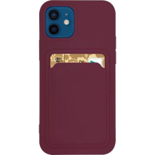 Hurtel Szilikon Tok Bankkártyatartóval Samsung Galaxy A72 4G Bordó (9145576229866) tok és táska