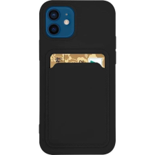 Hurtel Szilikon Tok Bankkártyatartóval Xiaomi Redmi Note 10 / Redmi Note 10s Fekete (9145576229651) tok és táska