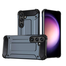 Hurtel Telefontok Samsung Galaxy S24 - Forcell Defender II kék ütésálló hátlap tok tok és táska
