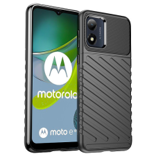Hurtel Thunder Case tok Motorola Moto E13 szilikon páncéltokhoz fekete tok és táska