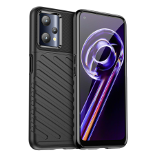 Hurtel Thunder tok rugalmas ütésálló tok Realme 9 Pro fekete tok és táska