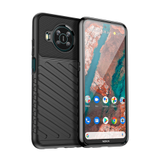 Hurtel Thunder tok rugalmas ütésálló védőtok Nokia X100 fekete tok és táska