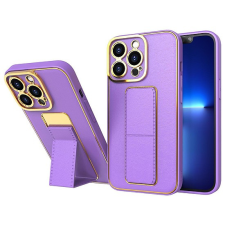 Hurtel Új Kickstand Case tok iPhone 13 Pro telefonhoz, lila állvánnyal tok és táska