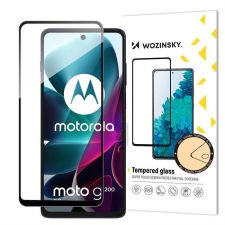 Hurtel Wozinsky Full Glue edzett üveg Motorola Moto G200 5G 9H teljes képernyős fekete kerettel mobiltelefon kellék