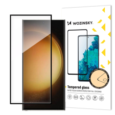 Hurtel Wozinsky Full Glue edzett üveg Samsung Galaxy S24 Ultra fekete keret mobiltelefon kellék