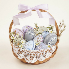 Húsvét Basket with Lace szalvéta 20 db-os 33x33 cm papírárú, csomagoló és tárolóeszköz