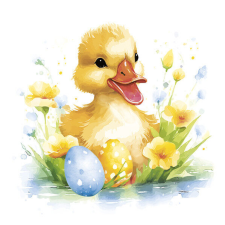 Húsvét Cute Baby Duck szalvéta 20 db-os 33x33 cm papírárú, csomagoló és tárolóeszköz