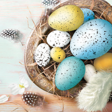 Húsvét Eggs with Feathers szalvéta 20 db-os 33x33 cm papírárú, csomagoló és tárolóeszköz