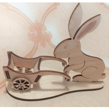  Húsvéti ajándék,Nyúl talicskával dekorációs kellék