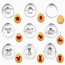  Húsvéti fém kiszúró 9db/csomag sütés és főzés