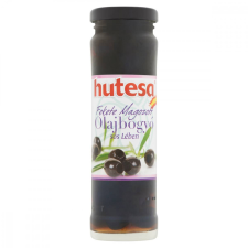 HUTESA Olajbogyó - fekete, magozott üveges 140g/60g konzerv