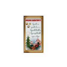  Hűtőmágnes Boldog Karácsonyt! Család 7,5 cm X 14 cm ajándéktárgy