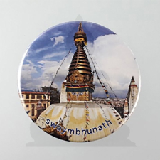  Hűtőmágnes, Swayambhunath Sztúpa ábrázolással hűtőmágnes